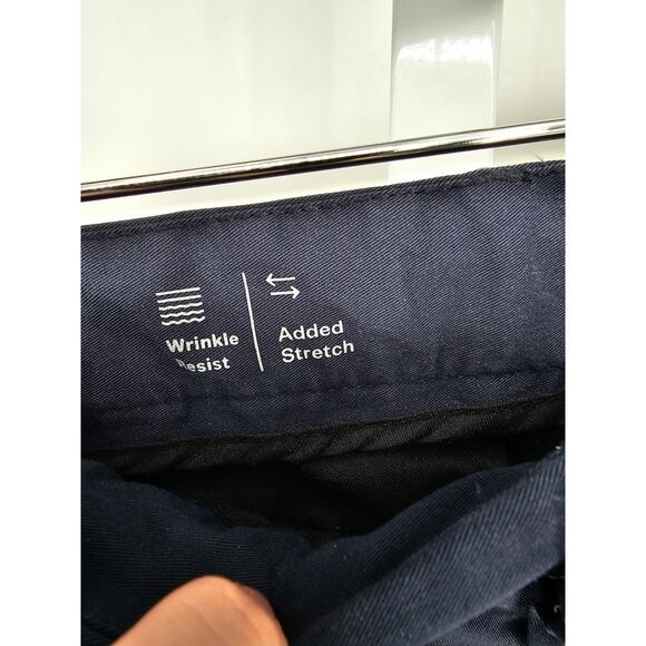Goodfellow & Co Mens Sz 38 Linden Tech Flat Front Chino Pants Navy Blue - Picture 3 of 6